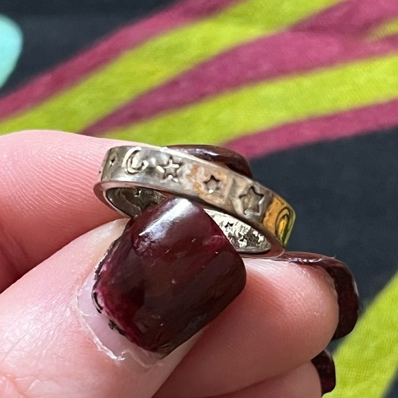 VTG Whimsigoth Celestial Sterling Silver 925 Size 5 3/4 Ring - Picture 3 of 6